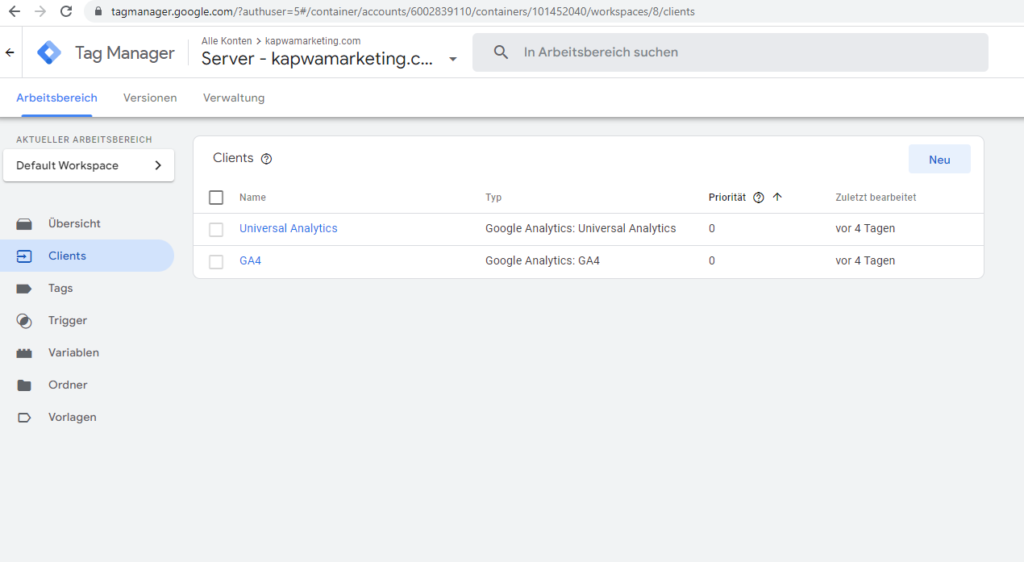 Server Google Tag Manager Clients